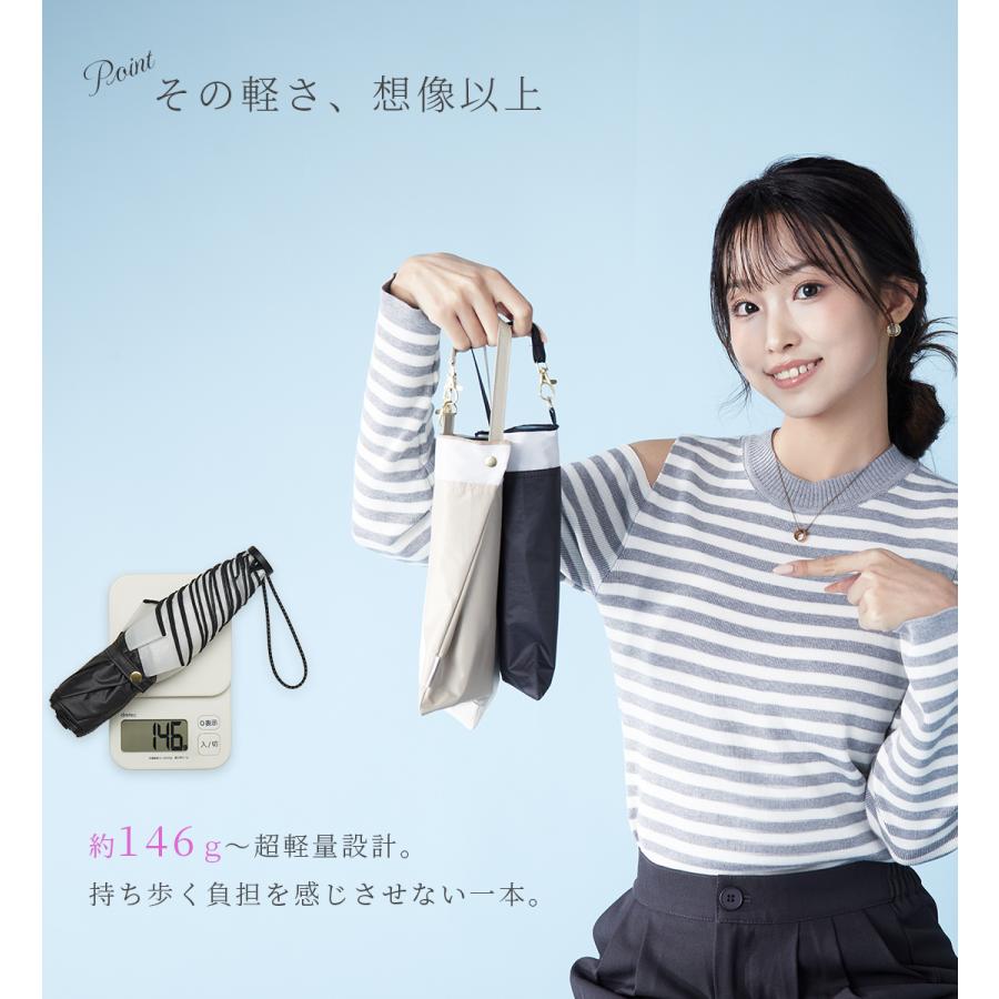 KIZAWA 日傘 完全遮光 折りたたみ 軽量 風に強い uvカット100% 涼しい