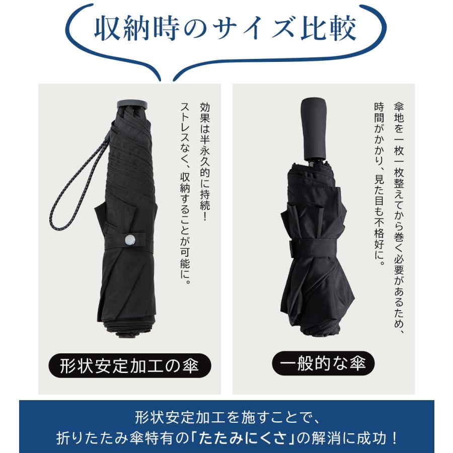 KIZAWA 雨傘 折りたたみ傘 形状記憶 超軽量 折り畳み傘 超撥水 ケース