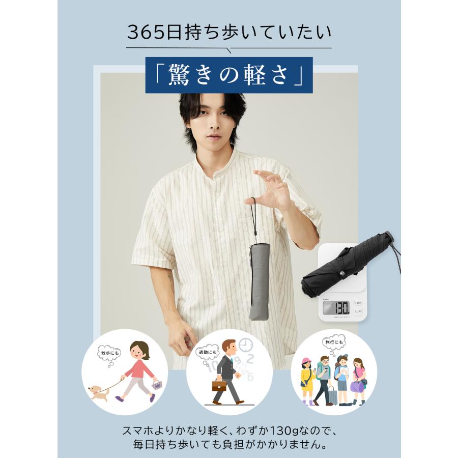 KIZAWA 畳みやすい 形状記憶 雨傘 折りたたみ 超軽量 折りたたみ