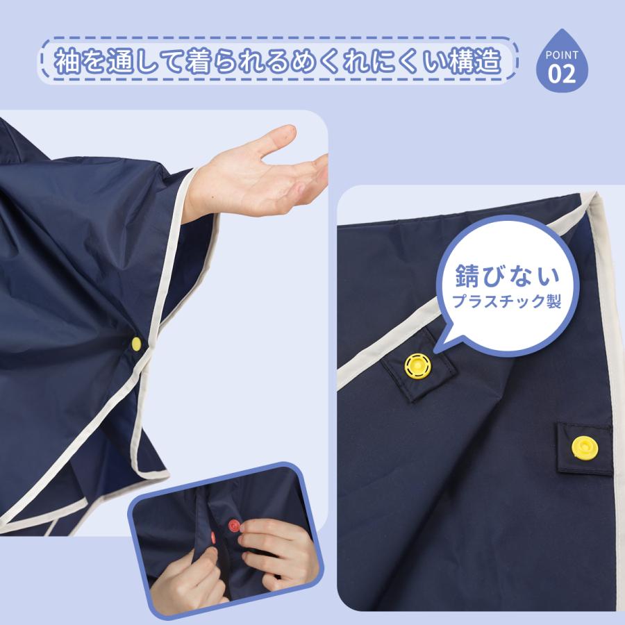 KIZAWA レインポンチョ キッズ レインコート カッパ レイン