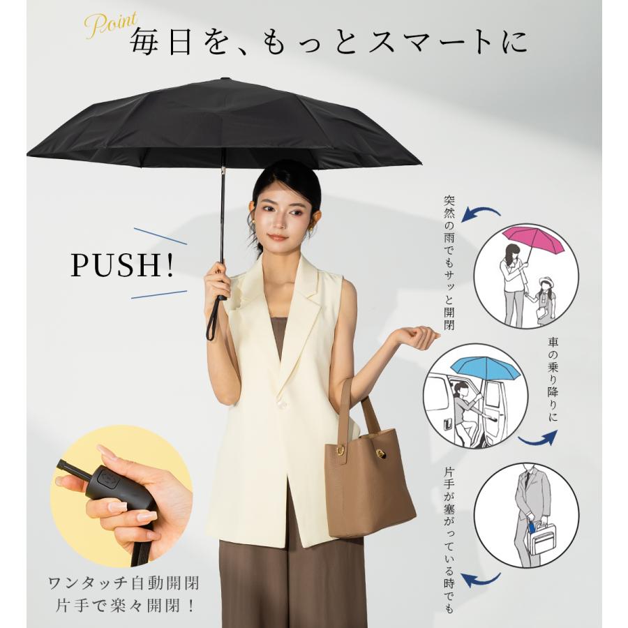 日傘 形状記憶 自動開閉 完全遮光 折りたたみ 軽量 uvカット100% 遮熱 折りたたみ傘 晴雨兼用 雨傘 メンズ レディース ギフト Pattofold swifitの画像