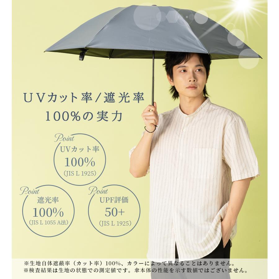 折り畳み傘 メンズ KIZAWA 日傘 メンズ 折りたたみ 軽量 晴雨兼用 完全遮光 遮熱 涼しい