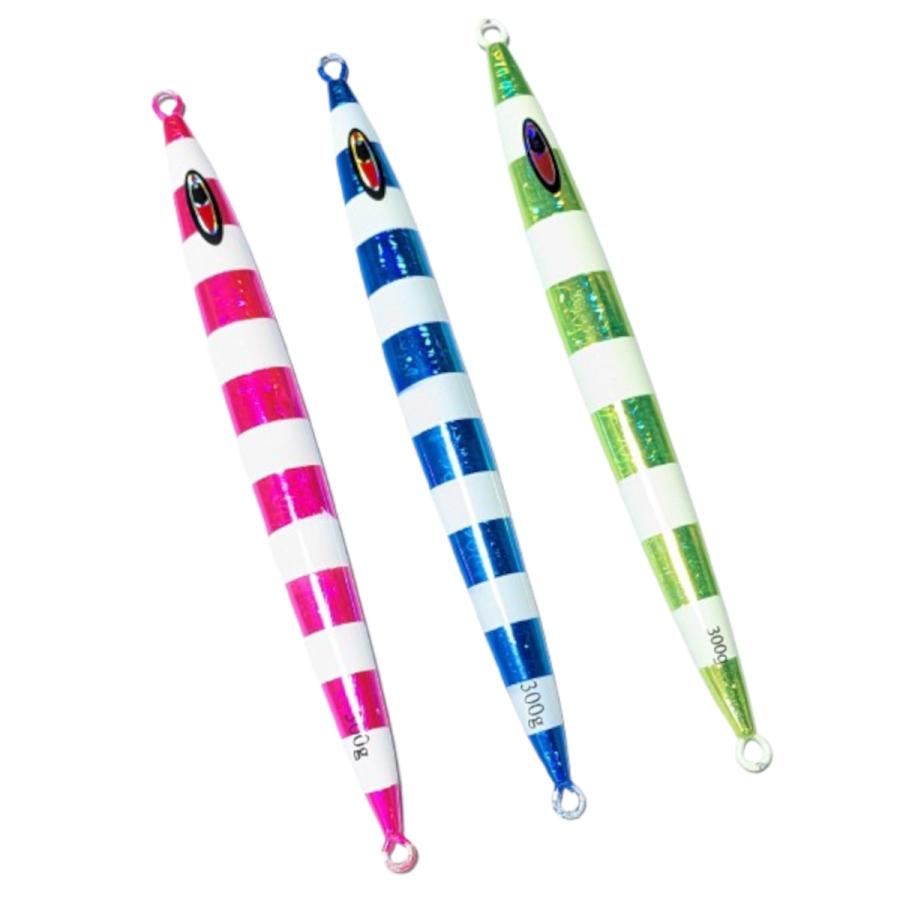 メタルジグ 300g 3個セット オフショアジギング 船釣り ロングジグ