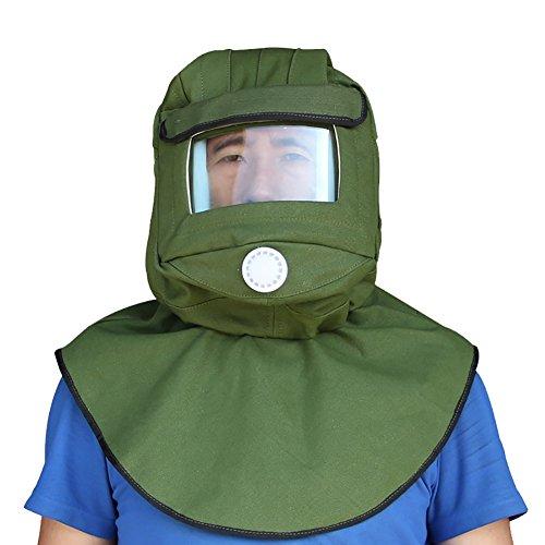 CKLT　Sand　Blasting　Sandblaster　Canvas　Gear　Hood　Cap,　Shawl　Protective　Mask