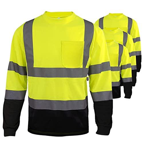 CAMNWAMN　Pack　XL-Size　Class　Visibility　Shirts　Hi　Reflective　Sa　Vis　High
