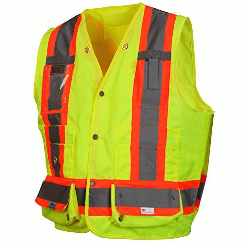 Pyramex　RCMS2810L　RCMS28　Hi-Vis　Vest　Series　with　Lime　Tape　Met　Reflective