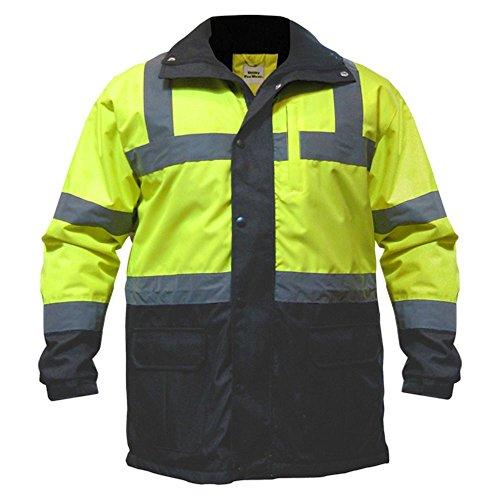 Utility　Pro　Hi-Vis　Contractor　Lime　Black,　Safety　Jacket,　4X-Large