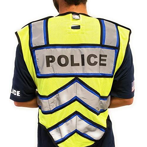 FIRE　NINJA　Ultrabright　Class　High　Police　Vis　Reflective　Vest　Safety