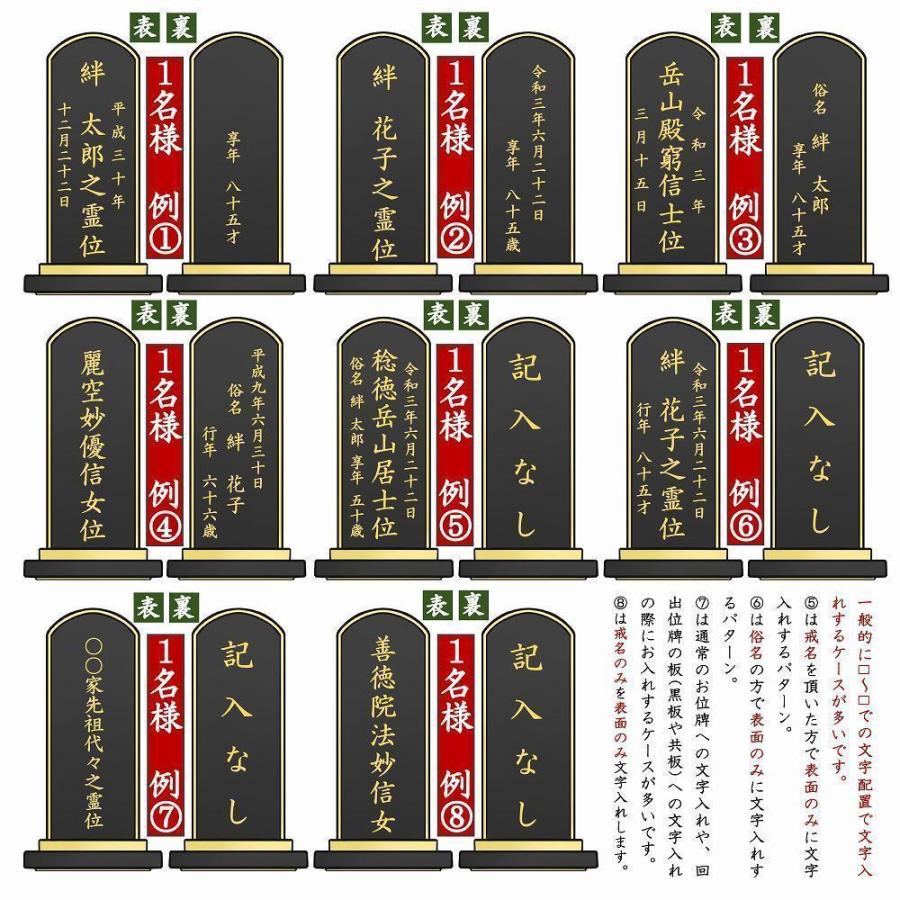 葵角切位牌 4.0寸 黒檀/紫檀 1名分文字入れ無料 世界三大