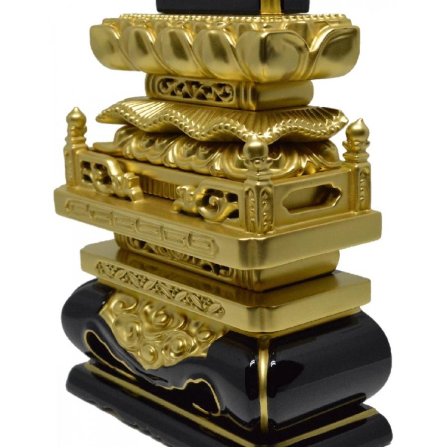 位牌　5.0寸　切高欄位牌　高級位牌　本金粉　仏壇　仏具　仏像　塗位牌　唐木位牌　送料無料_2
