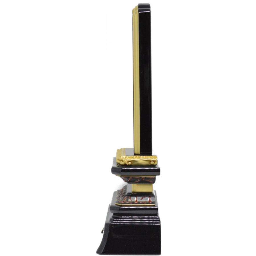 唐木 位牌　(仏具、仏壇)☆4 Amazon | 西塔屋 仏具 本位牌 唐木位牌 紫檀 葵角切 4.5寸 文字彫り