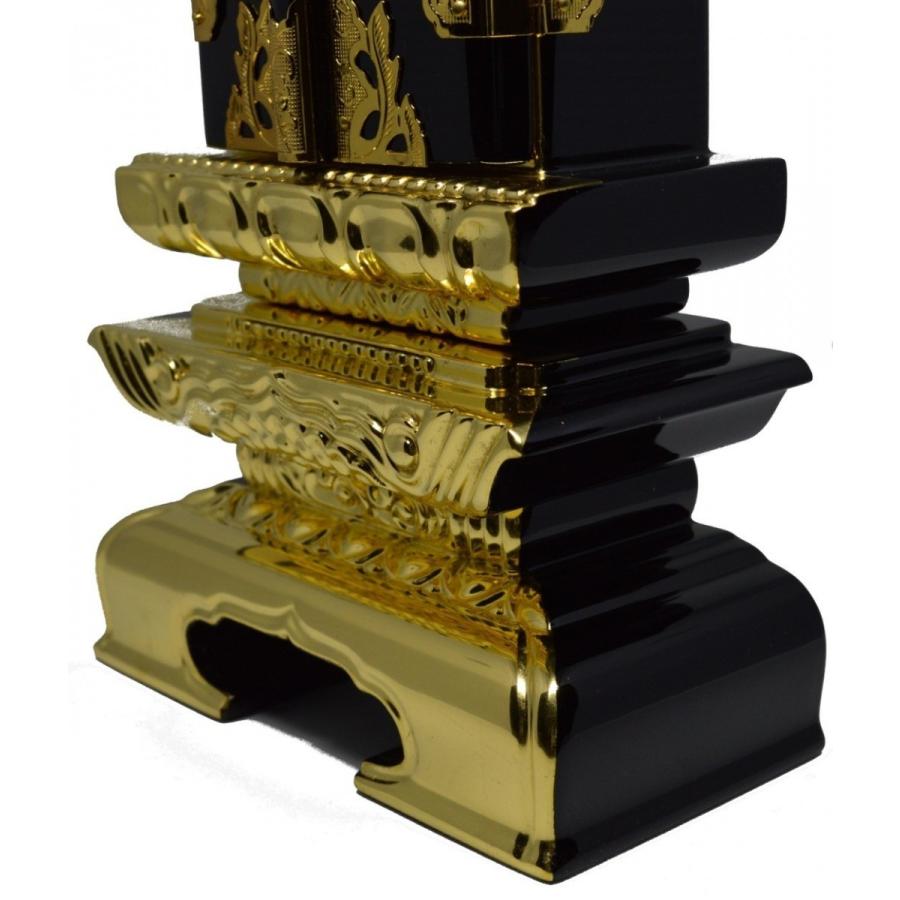 位牌 繰り出し位牌 前金二重回出 4.0寸 本金箔仕上 先祖代々之