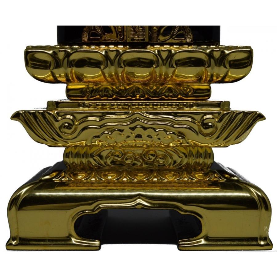 位牌 繰り出し位牌 前金二重回出 6.0寸 本金箔仕上 先祖代々之霊位