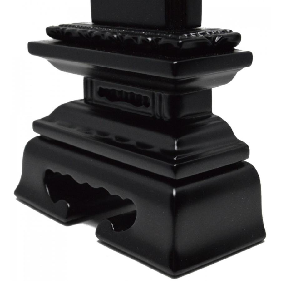 位牌　3.5寸　蓮華付春日位牌　(黒檀・紫檀)　高級唐木　世界三大唐木材　仏壇　仏具　仏像　塗位牌　唐木位牌　格安　安い