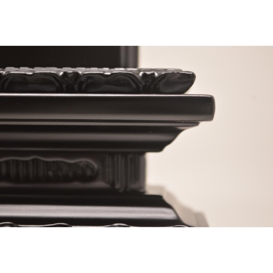 位牌 3.5寸 蓮華付春日位牌 (黒檀・紫檀) 高級唐木 世界三大唐木材