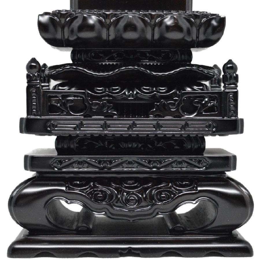 位牌 4.5寸 切高欄位牌 (黒檀・紫檀) 最高級位牌 送料無料 世界三大唐