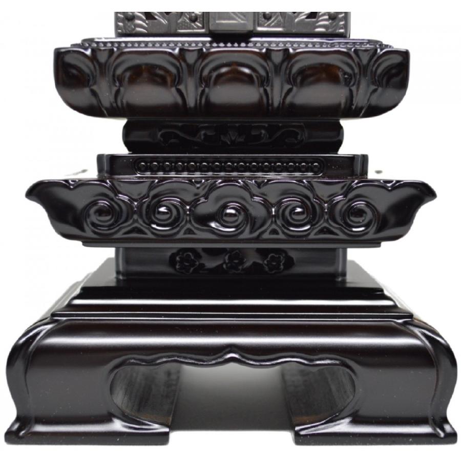 位牌 繰り出し位牌 雲二重回出 4.5寸 黒檀・紫檀 先祖代々之霊位 高級  