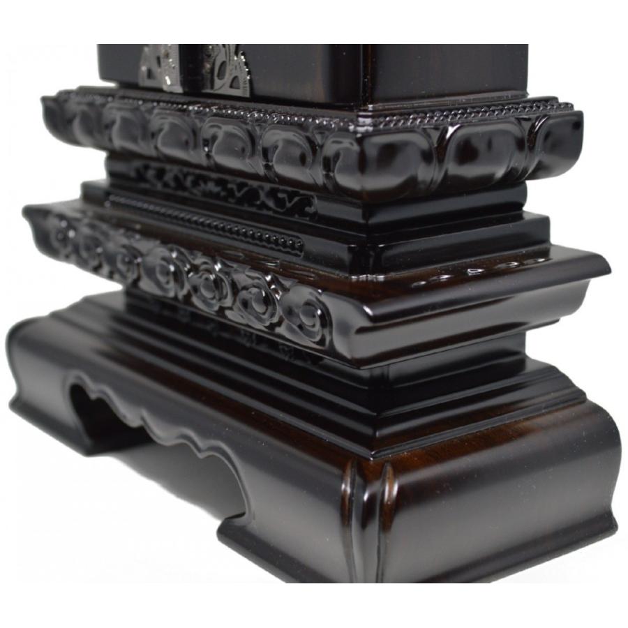 位牌 繰り出し位牌 雲二重二間回出 5.0寸 黒檀・紫檀 先祖代々之