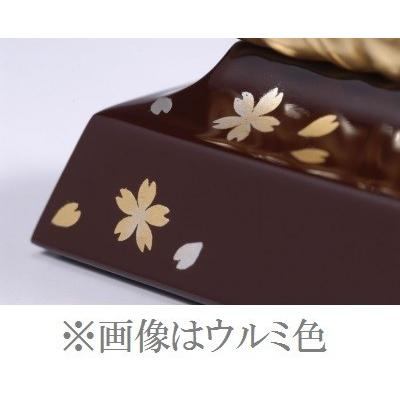位牌　会津蒔絵位牌　小紋　(黒塗/ウルミ塗)　3.5寸 格安 送料無料　国産　モダン位牌　唐木位牌_3