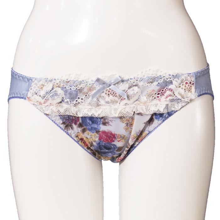 ブラジャー ショーツ セット ワイヤー入り 花柄プリント フリル ブラジャー ショーツ セット ワイヤー入り 花柄プリント フリル