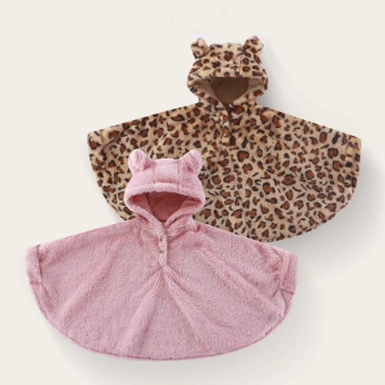 ポンチョ フリース フード付き ベビー 防風 子供用 袖付き 子供服 ボア