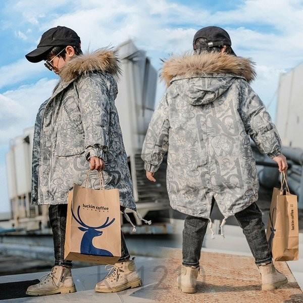 子供服男の子アウター中綿ダウンジャケットキッズコート中綿コート子供冬服アウトドア厚くする 5 大好評