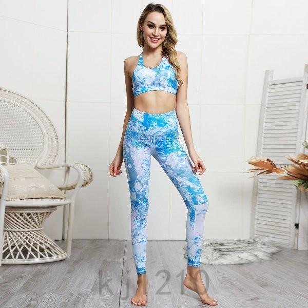 ヨガウェアセットおしゃれ安いヨガウェア上下セットボタニカル柄ヨガウェアセットアップトップスレギンスレディーススポーツウェア Sxzi93skko ヨガ ピラティス Studiocosmetica Com