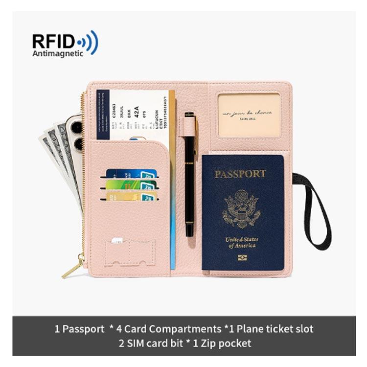 スキミング防止 パスポートケース パスポート ケース パスポートカバー おしゃれ PUレザー 財布 メンズ レディース ゴムバンド付き カード入れ カ｜kj1210｜11