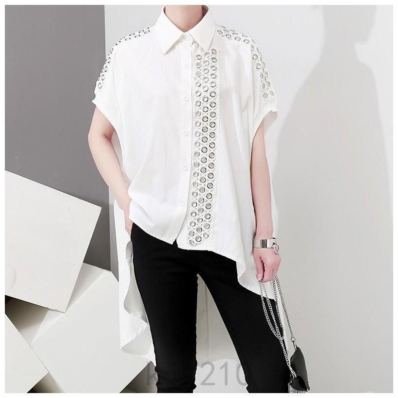 セール クーポン トップス ブラウス シャツ チュニック レディース 半袖 シャツワンピース ロングシャツ 有名人芸能人