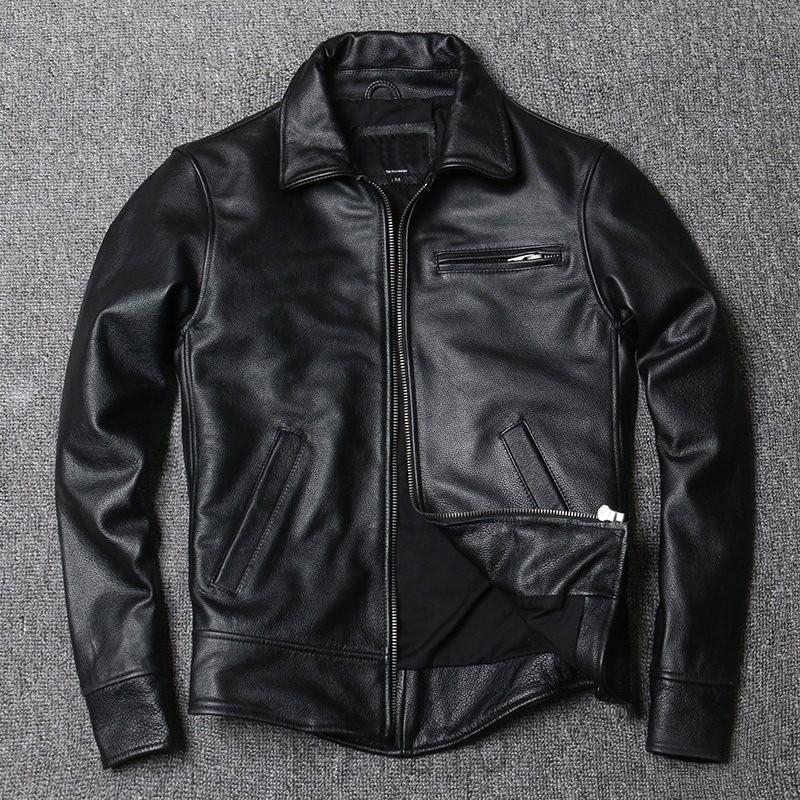 革ジャン レザージャケット メンズ 本革 バイク ライダース 牛革 シングル ショート スリムタイプ 細身 ブランド ジャケット ミリタリー レザーコート 本命ギフト