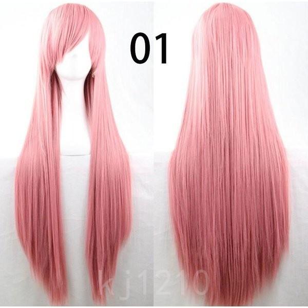 今年の新作から定番まで カラーウィッグストレート髪ロングコスプレウィッグハロウィンコスチュームカラバリカツラ仮装女装ステージ金髪銀髪茶髪19色