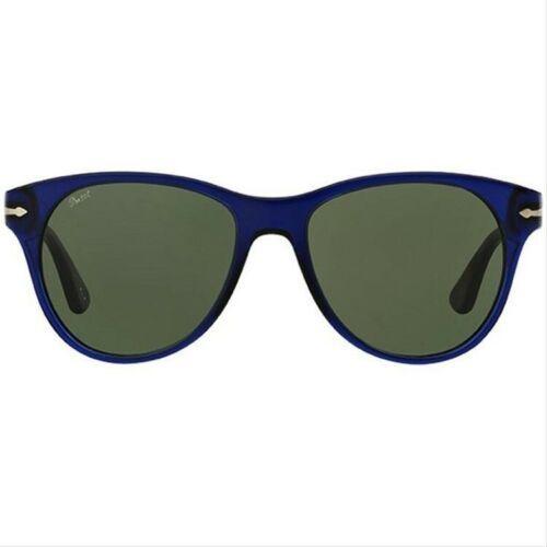 ペルソール レディース用サングラス RARE Persol Sunglasses Blue Frame w/Green Crystal