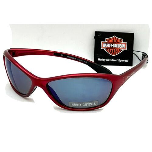 ハーレーダビッドソン メンズ用サングラス New Harley Davidson Sunglasses HDS 450 RD-19F Red 62-15-115 With Generic Case