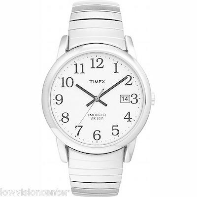 タイメックス メンズ用腕時計 Mens Silver Tone Timex Watch with Date， Indiglo Light