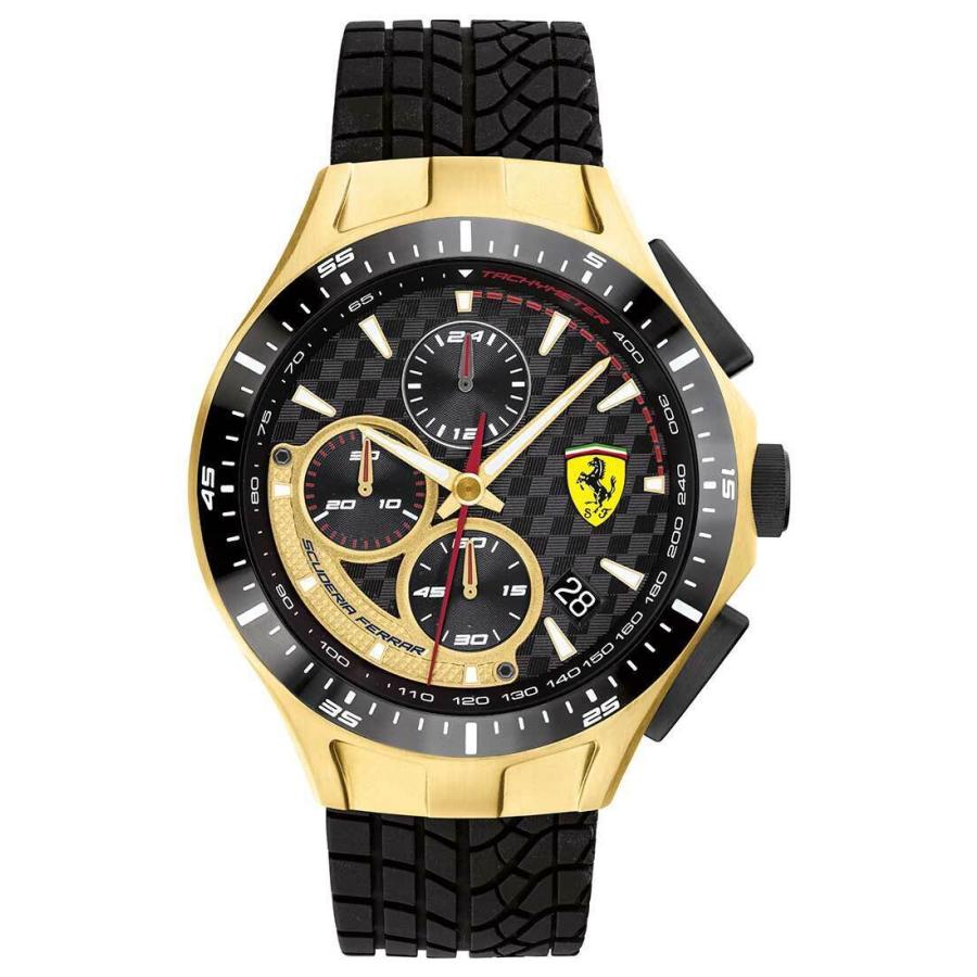 フェラーリ メンズ用腕時計 Ferrari Scuderia Race Day Chrono Black