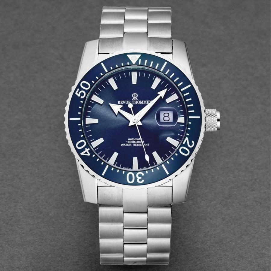 【24時間以内発送】 レビュートーメン メンズ用腕時計 Revue Thommen Mens 17030.2135 Diver Blue Dial Stainless Steel Automatic Watch 【EIM1161594966】(41303円)