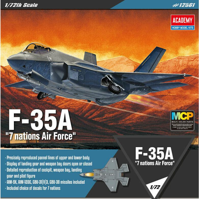 アカデミー 模型 Academy 1/72 F-35A 7 nations Air Force #12561 HOBBY MODEL KITS