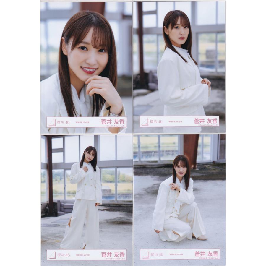 櫻坂46 菅井友香 「摩擦係数」MV衣装 生写真 4種コンプ : sa1329 : K&J 