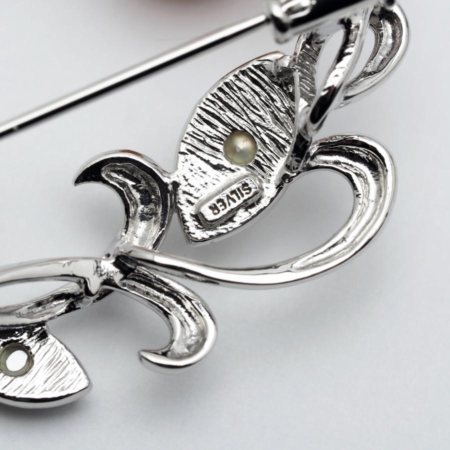 フランスアンティーク　純銀製　シルバーブローチ　フレンチシルバー　アールヌーボー フランスアンティーク純銀製シルバーブローチフレンチシルバーアール