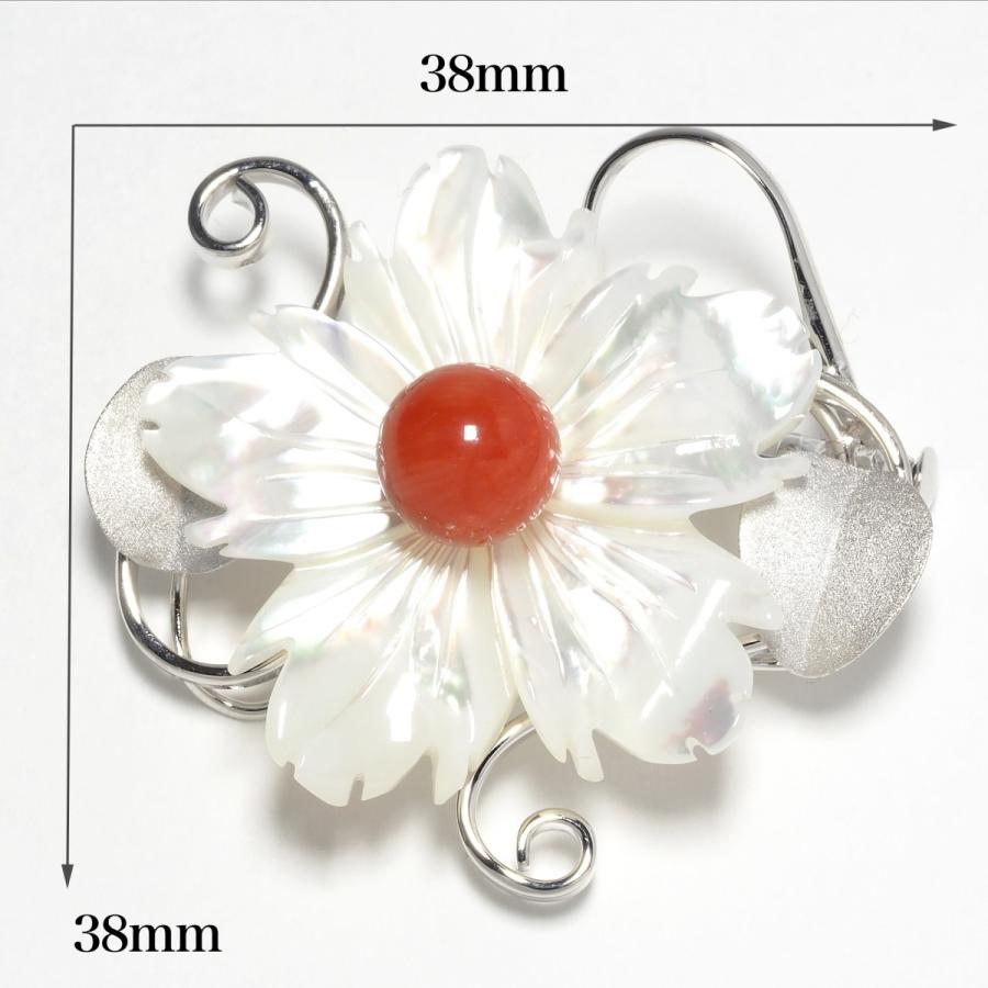 シルバー925 赤珊瑚 白蝶貝コンビ フラワー ブローチ ペンダント兼用 ホワイト 大ぶり 花 かわいい シェル アンティーク Br Uctl パール 珊瑚ジュエリー K Jewel 通販 Yahoo ショッピング