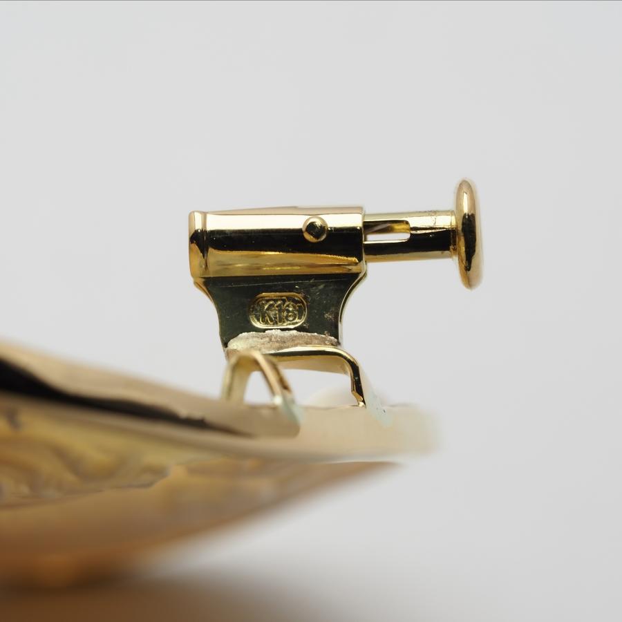 K18 ヴィンテージ シェルカメオ ペンダントブローチ 35×45mm 18 K18 ヴィンテージ シェルカメオ ペンダントブローチ 35×45mm 18