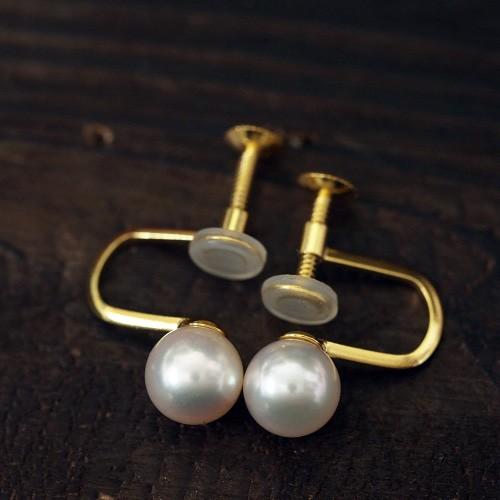 シルバー925 アコヤ本真珠 イヤリング ラウンド7-7.5mm パール スタッド シンプル 大きめ 大ぶり デイリー カジュアル レディース 日本製 | ブランド登録なし | 02