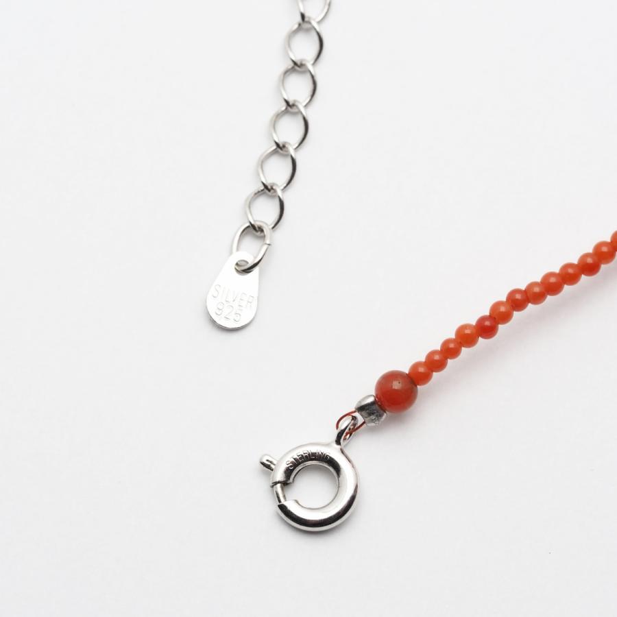 胡渡珊瑚 ステーション ネックレス 56cm アジャスターチェーン付き
