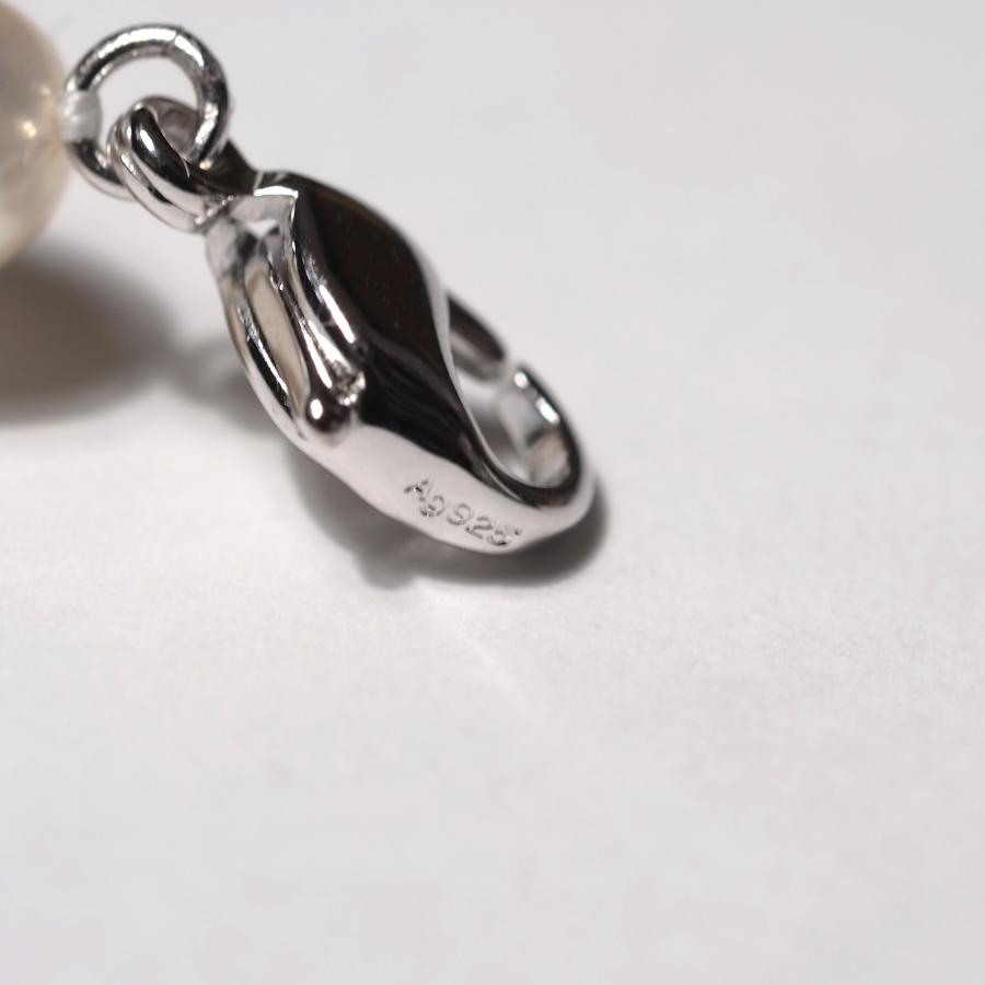 シルバー925 淡水真珠 パール ネックレス 42-47cm アジャスター