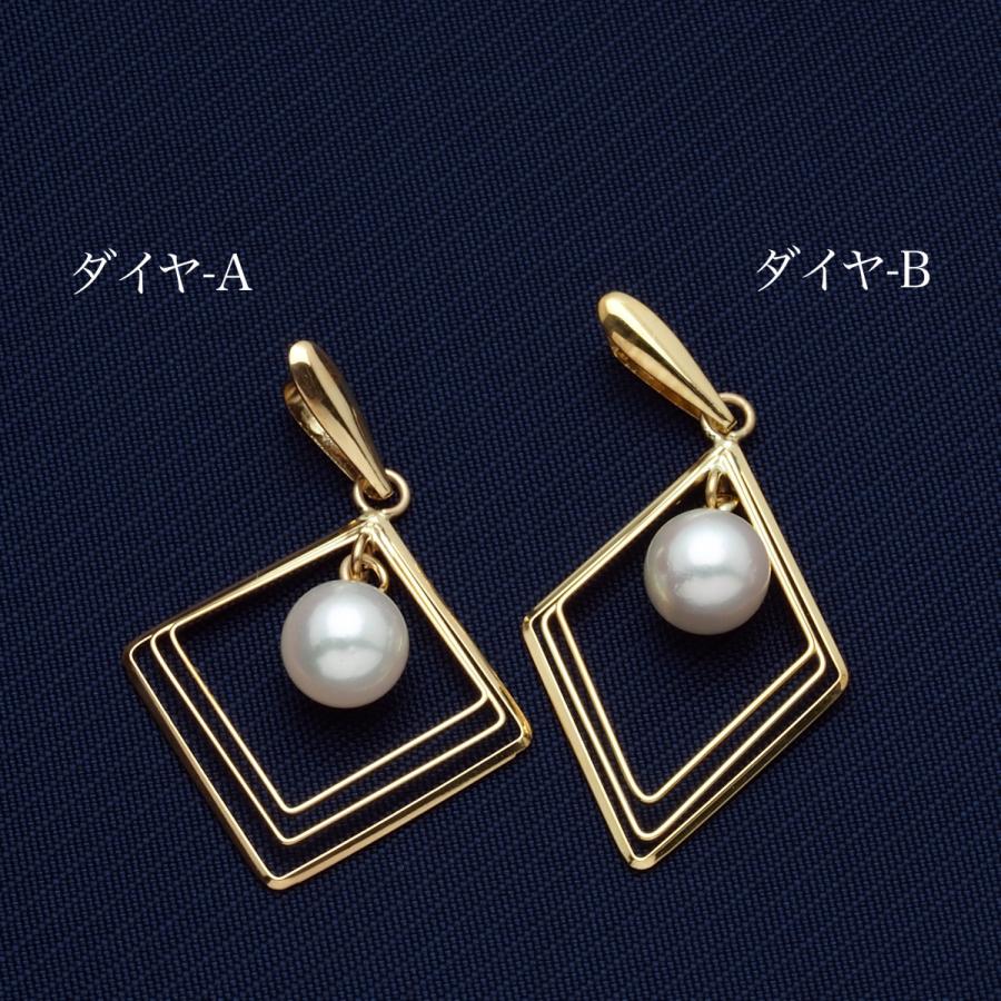 k18あこや真珠天然ダイヤモンドリボンピアス k18あこや真珠天然ダイヤモンドリボンピアス