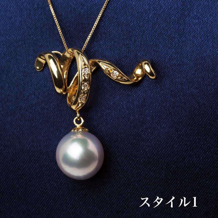 K18 アコヤ本真珠 真多麻 ペンダントトップ 10mm 鑑別書付き
