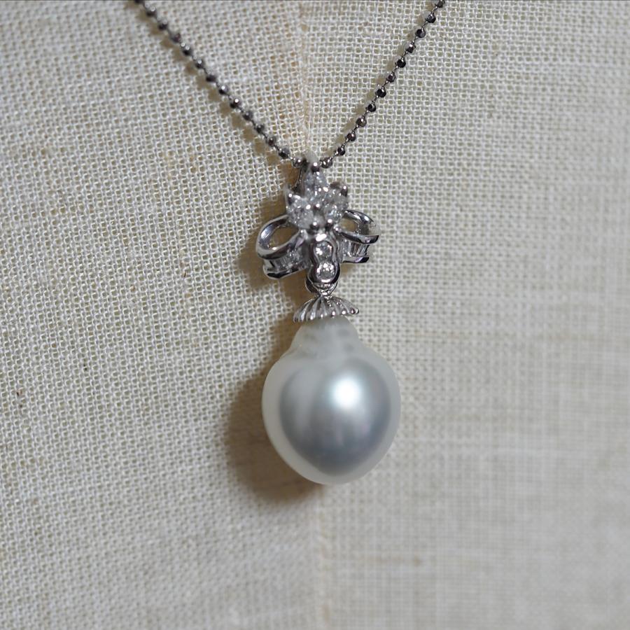 大粒　プラチナ　Pt900 南洋白蝶真珠　12mm ペンダントトップ 大粒 プラチナ Pt900 南洋白蝶真珠 12mm ペンダントトップ