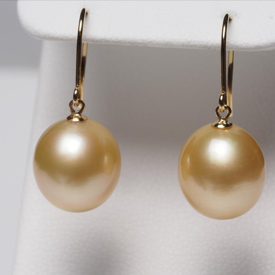 【新品】K18 南洋ゴールド真珠ピアス8.5-9mm 新品】K18 南洋ゴールド真珠ピアス8.5-9mm 楽天市場】【1,000円