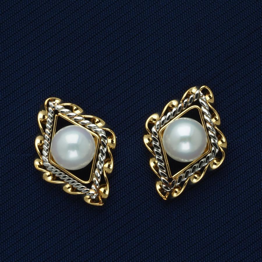 気質アップ プラチナ900 K18コンビ アコヤ本真珠 ダイヤ型ピアス パール 18金 スタッド ゴールド 大ぶり レディース Pi Dsp パール 珊瑚ジュエリー K Jewel 通販 Yahoo ショッピング 最安 Www Doctor Plan Com