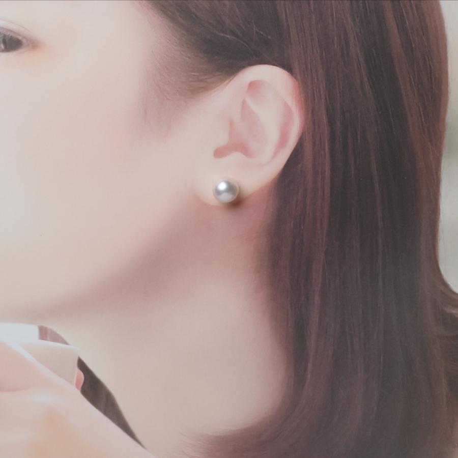 【最終値下げ】南洋パール　ピアス　 両耳用 南洋真珠 ピアス 10mm up アコヤルックカラー イヤリングにも変更可 白